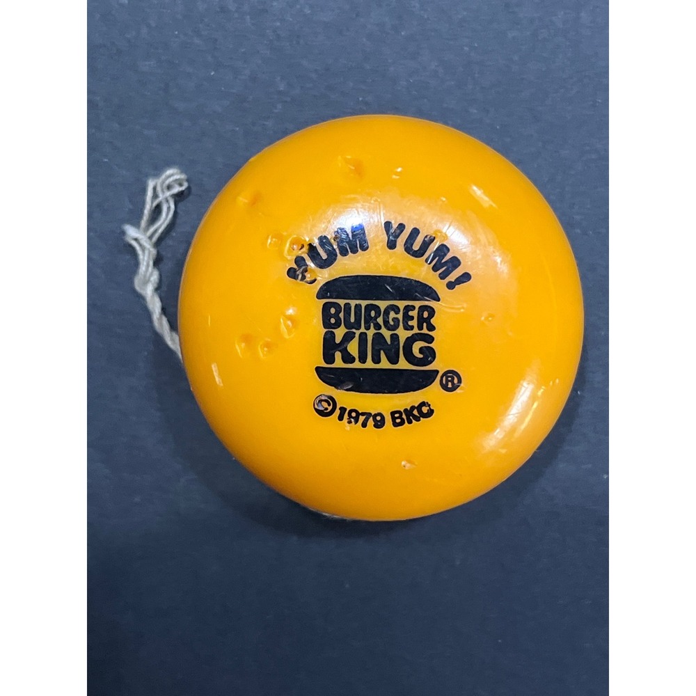 Vintage 1979 Burger King Duncan Imperial Yo-Yo Orange Yum Yum Promo Toy USA
